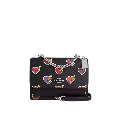 Klare crossbody con print heart bolt
