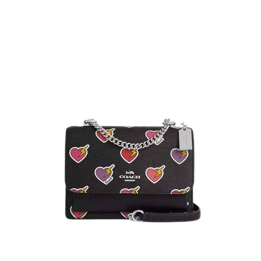 Klare crossbody con print heart bolt