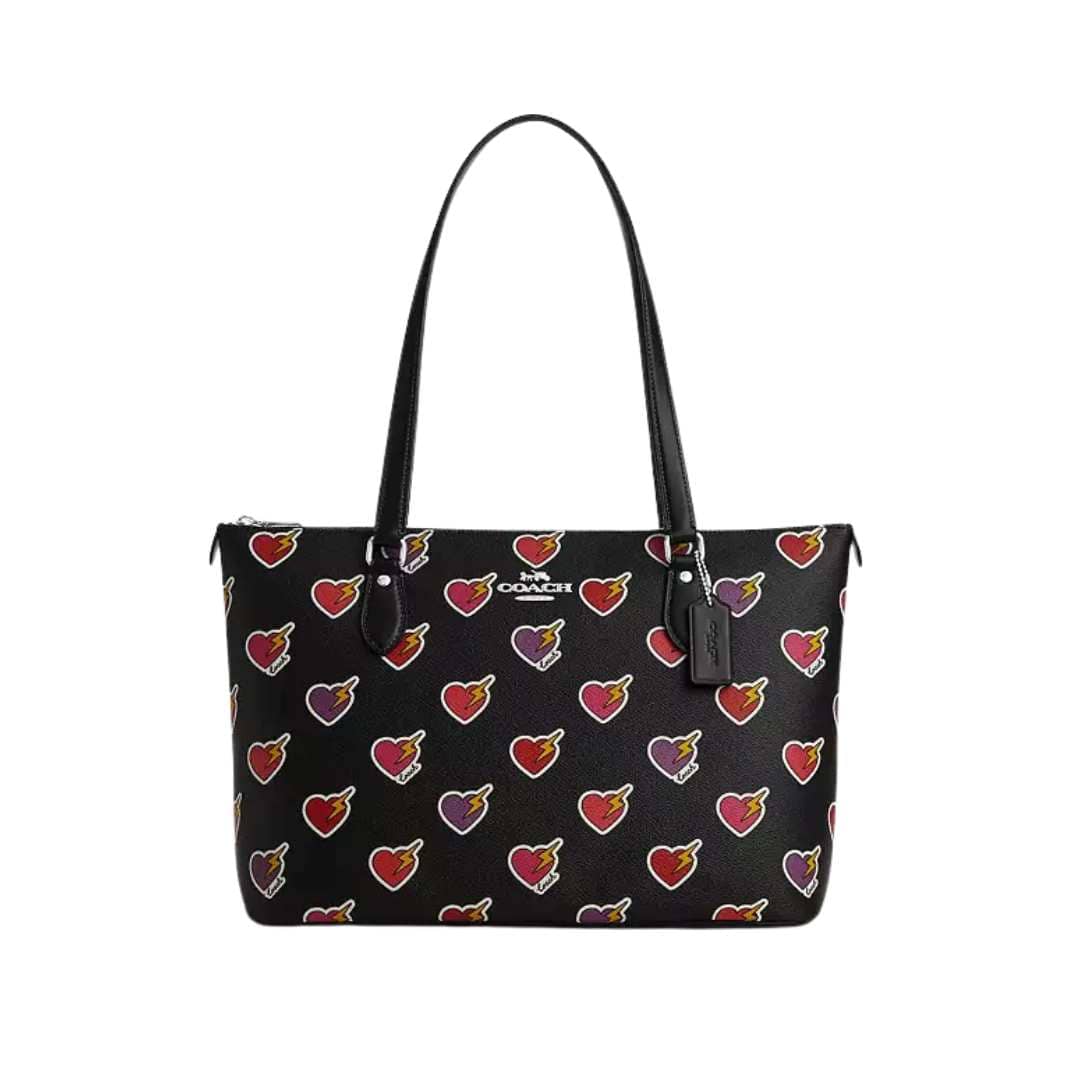 Tote Gallery con print heart bolt