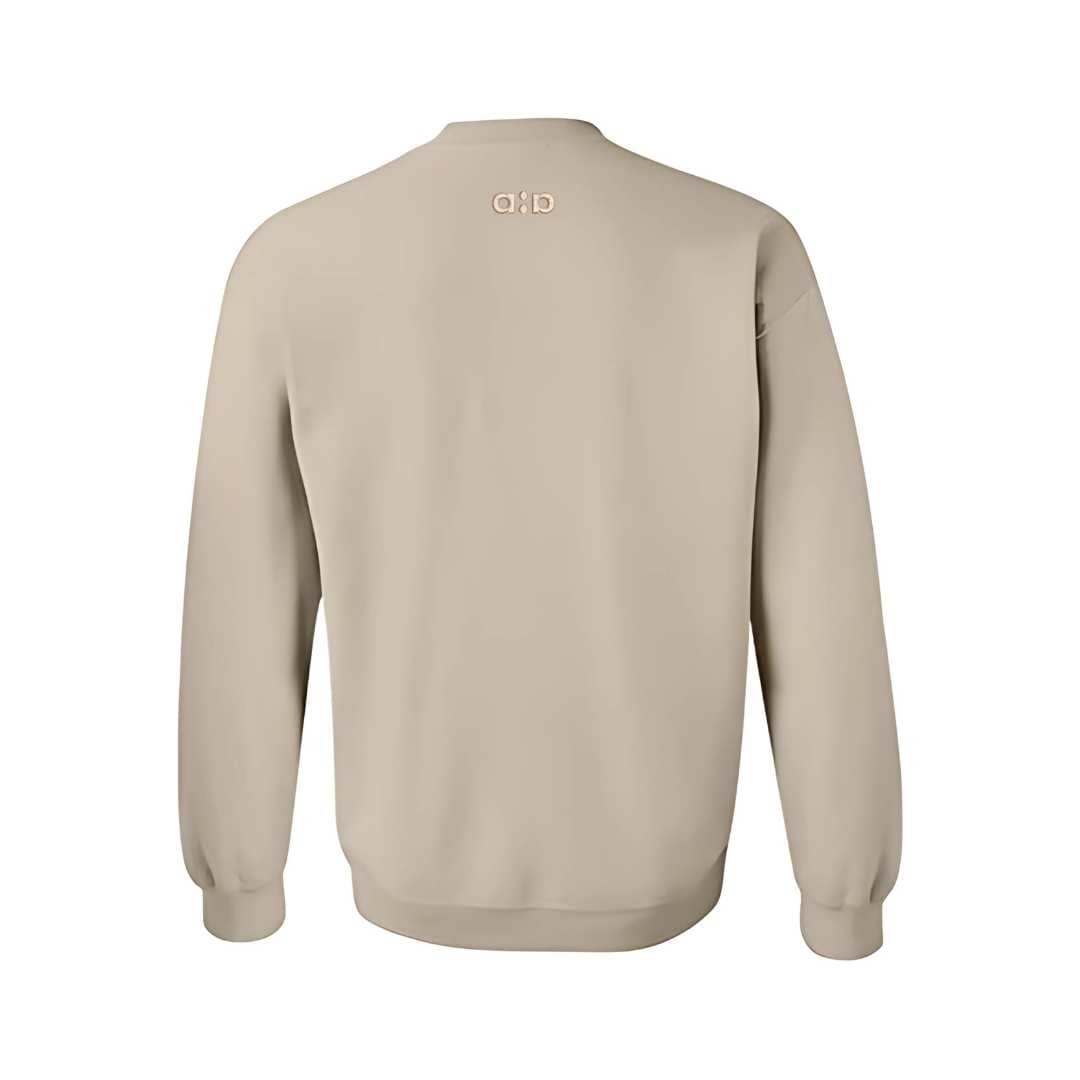 Sudadera cuello redondo mezcla pesada con Bordado "Corazones y gatitos"