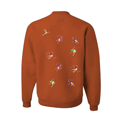 Sudadera cuello redondo mezcla pesada con Bordado "Mini players II"