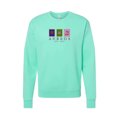 Sudadera cuello redondo mezcla pesada con Bordado "Cuadros de Valentín"