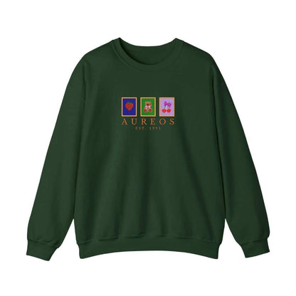 Sudadera cuello redondo mezcla pesada con Bordado "Cuadros de Valentín"