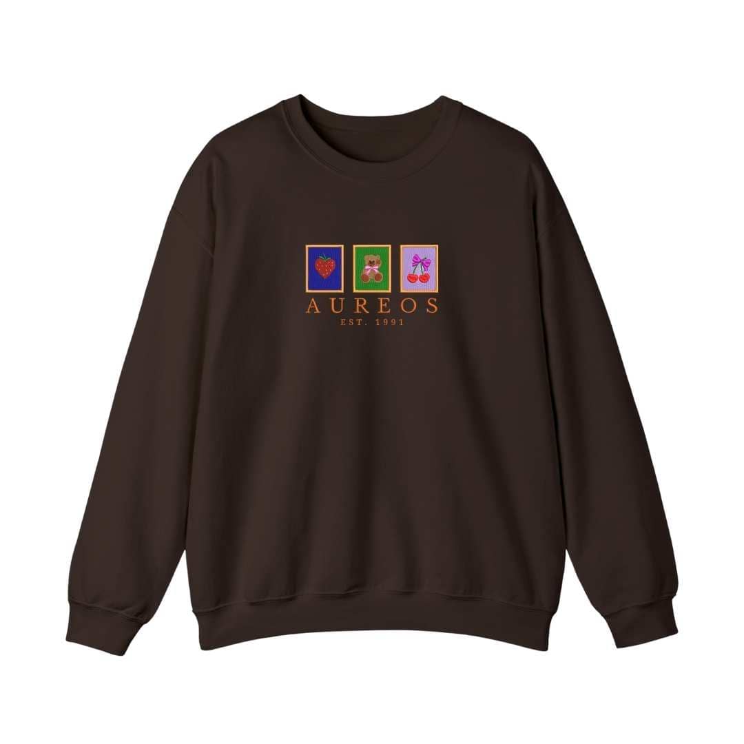 Sudadera cuello redondo mezcla pesada con Bordado "Cuadros de Valentín"