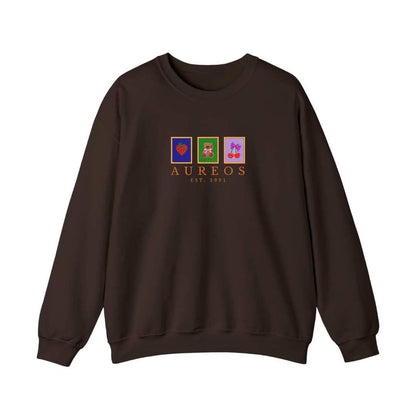 Sudadera cuello redondo mezcla pesada con Bordado "Cuadros de Valentín"