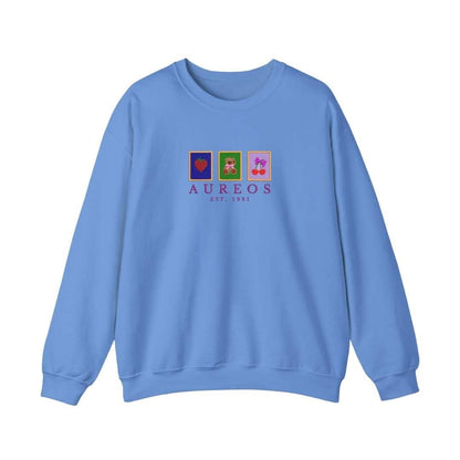 Sudadera cuello redondo mezcla pesada con Bordado "Cuadros de Valentín"